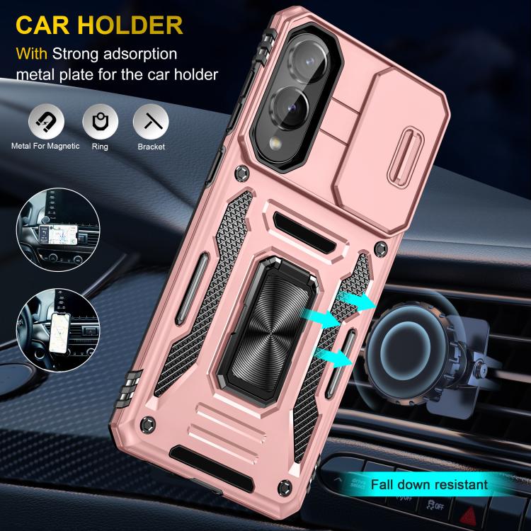 For Samsung Galaxy S25 Edge 5G Armor PC Hybrid TPU Camera Shield Phone Case