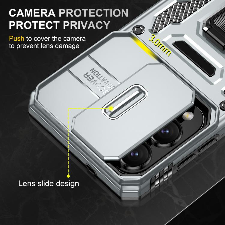 For Samsung Galaxy S25 Edge 5G Armor PC Hybrid TPU Camera Shield Phone Case
