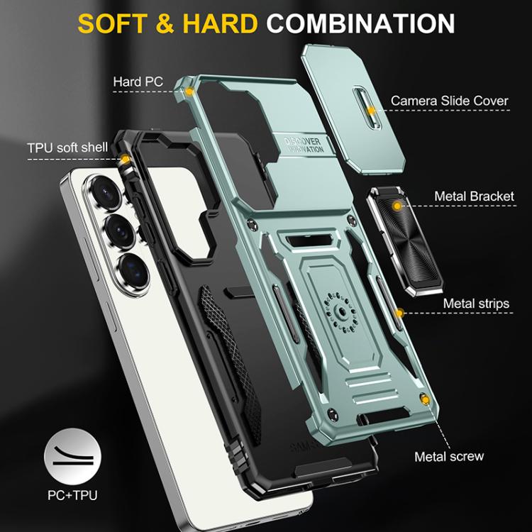 For Samsung Galaxy S26 Ultra 5G Armor PC Hybrid TPU Camera Shield Phone Case