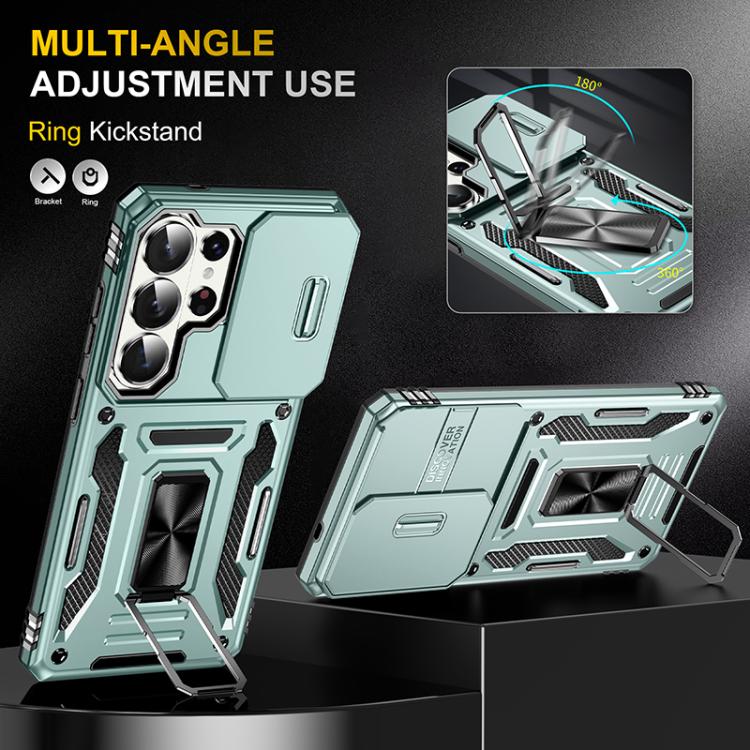 For Samsung Galaxy S26 Ultra 5G Armor PC Hybrid TPU Camera Shield Phone Case