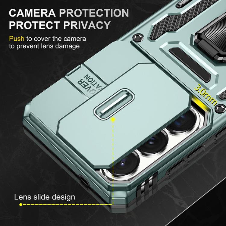 For Samsung Galaxy S26 Ultra 5G Armor PC Hybrid TPU Camera Shield Phone Case