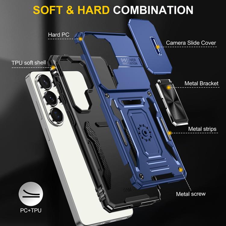 For Samsung Galaxy S26 Ultra 5G Armor PC Hybrid TPU Camera Shield Phone Case