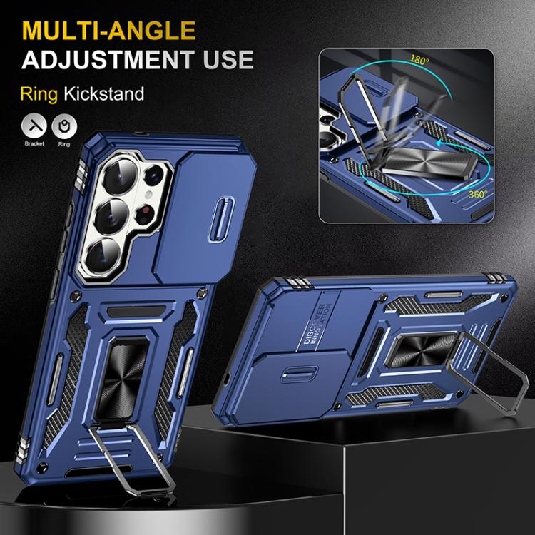 For Samsung Galaxy S26 Ultra 5G Armor PC Hybrid TPU Camera Shield Phone Case