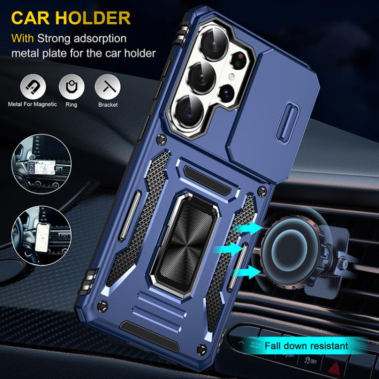 For Samsung Galaxy S26 Ultra 5G Armor PC Hybrid TPU Camera Shield Phone Case