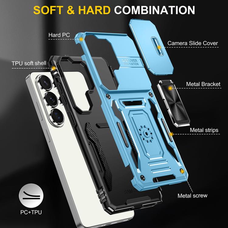 For Samsung Galaxy S26 Ultra 5G Armor PC Hybrid TPU Camera Shield Phone Case