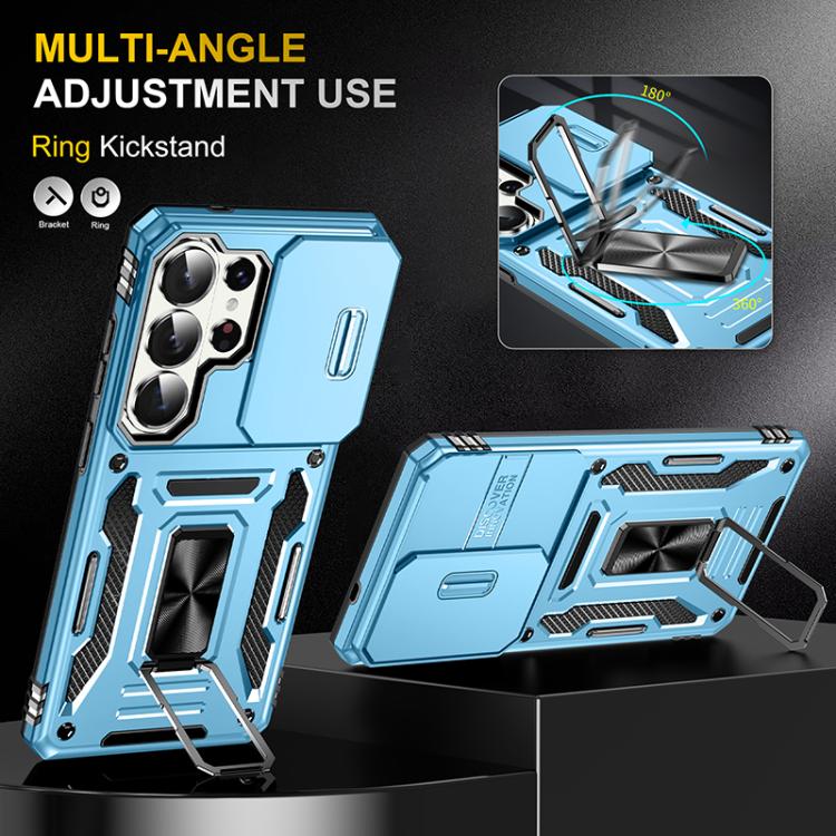 For Samsung Galaxy S26 Ultra 5G Armor PC Hybrid TPU Camera Shield Phone Case