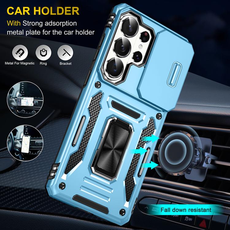 For Samsung Galaxy S26 Ultra 5G Armor PC Hybrid TPU Camera Shield Phone Case