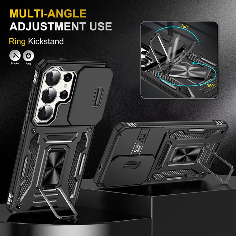 For Samsung Galaxy S26 Ultra 5G Armor PC Hybrid TPU Camera Shield Phone Case