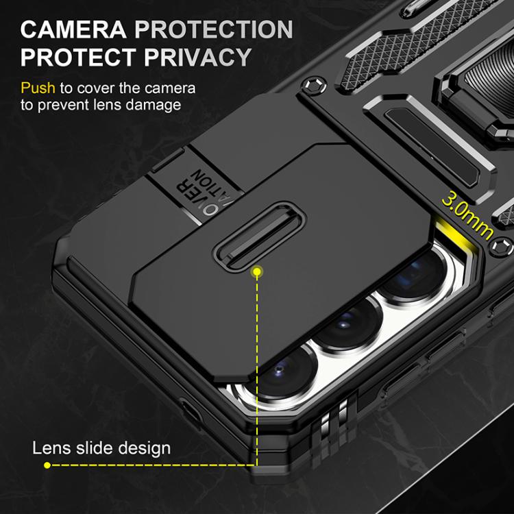 For Samsung Galaxy S26 Ultra 5G Armor PC Hybrid TPU Camera Shield Phone Case