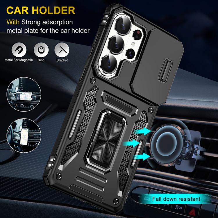 For Samsung Galaxy S26 Ultra 5G Armor PC Hybrid TPU Camera Shield Phone Case