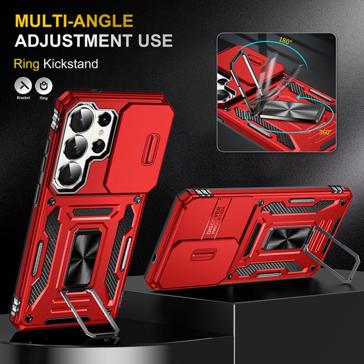For Samsung Galaxy S26 Ultra 5G Armor PC Hybrid TPU Camera Shield Phone Case