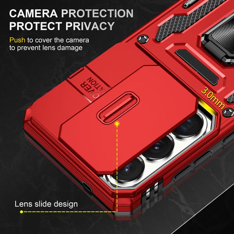 For Samsung Galaxy S26 Ultra 5G Armor PC Hybrid TPU Camera Shield Phone Case