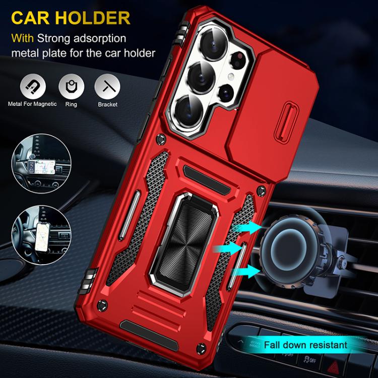 For Samsung Galaxy S26 Ultra 5G Armor PC Hybrid TPU Camera Shield Phone Case
