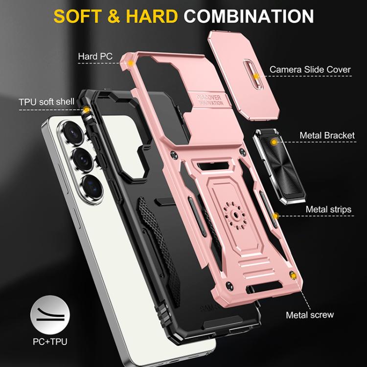 For Samsung Galaxy S26 Ultra 5G Armor PC Hybrid TPU Camera Shield Phone Case