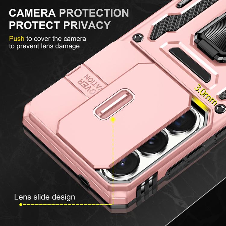 For Samsung Galaxy S26 Ultra 5G Armor PC Hybrid TPU Camera Shield Phone Case