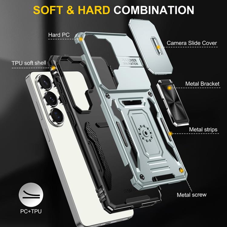 For Samsung Galaxy S26 Ultra 5G Armor PC Hybrid TPU Camera Shield Phone Case