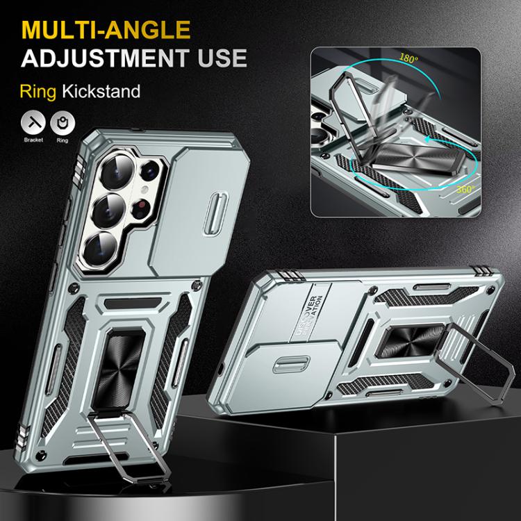For Samsung Galaxy S26 Ultra 5G Armor PC Hybrid TPU Camera Shield Phone Case