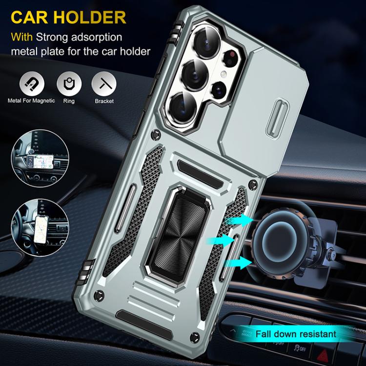 For Samsung Galaxy S26 Ultra 5G Armor PC Hybrid TPU Camera Shield Phone Case