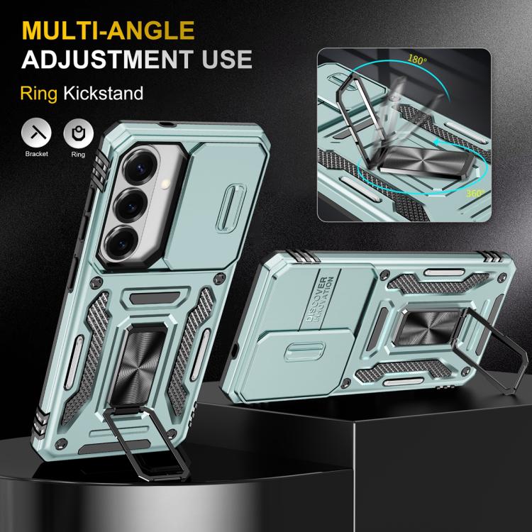 For Samsung Galaxy S26 5G Armor PC Hybrid TPU Camera Shield Phone Case