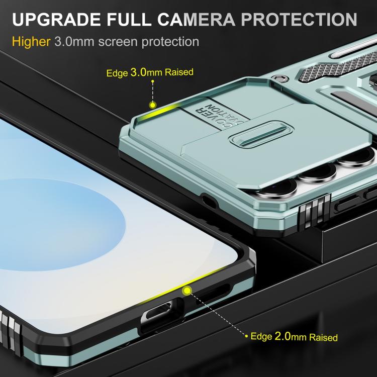 For Samsung Galaxy S26 5G Armor PC Hybrid TPU Camera Shield Phone Case