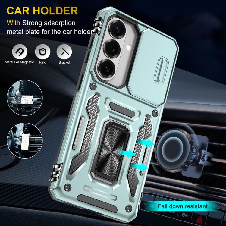 For Samsung Galaxy S26 5G Armor PC Hybrid TPU Camera Shield Phone Case