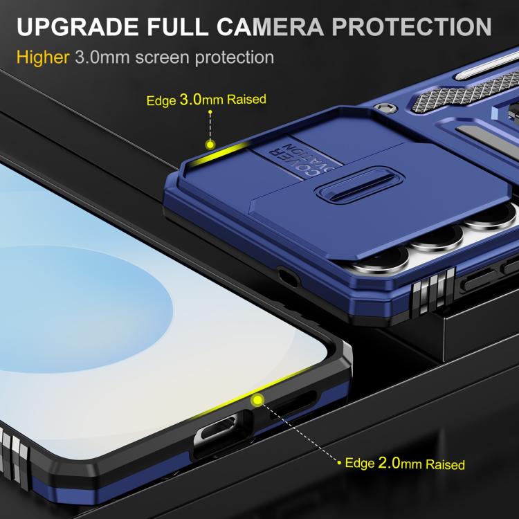 For Samsung Galaxy S26 5G Armor PC Hybrid TPU Camera Shield Phone Case