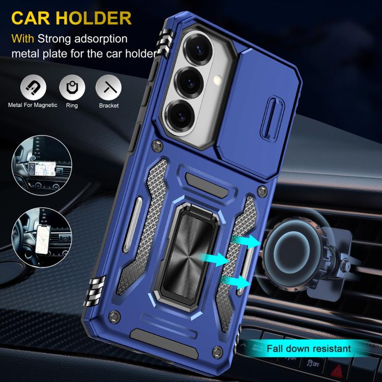 For Samsung Galaxy S26 5G Armor PC Hybrid TPU Camera Shield Phone Case