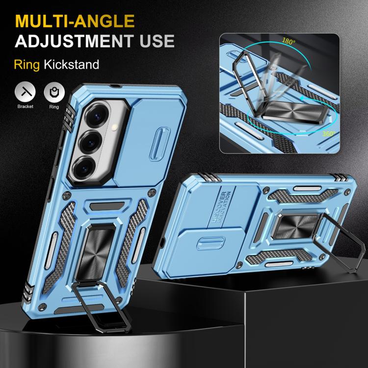 For Samsung Galaxy S26 5G Armor PC Hybrid TPU Camera Shield Phone Case