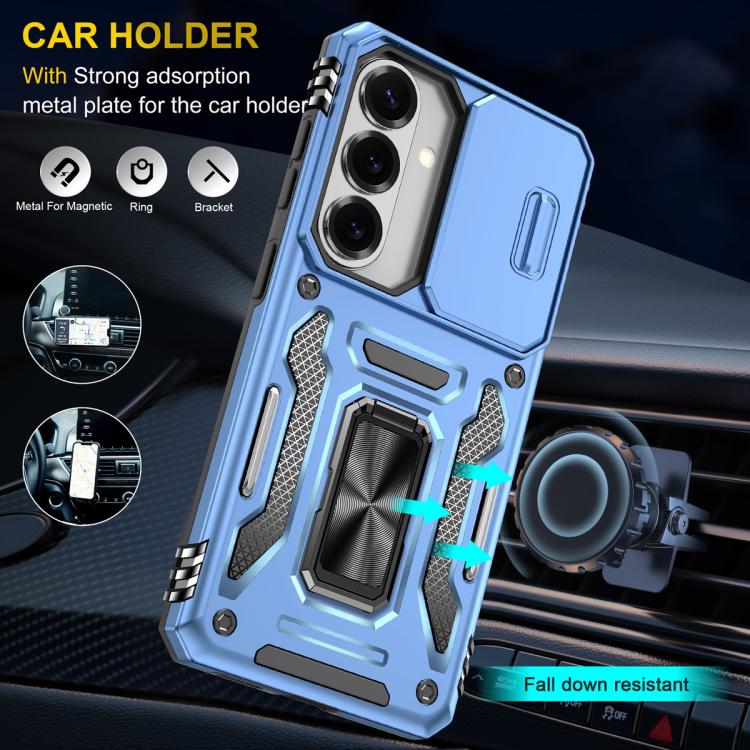 For Samsung Galaxy S26 5G Armor PC Hybrid TPU Camera Shield Phone Case
