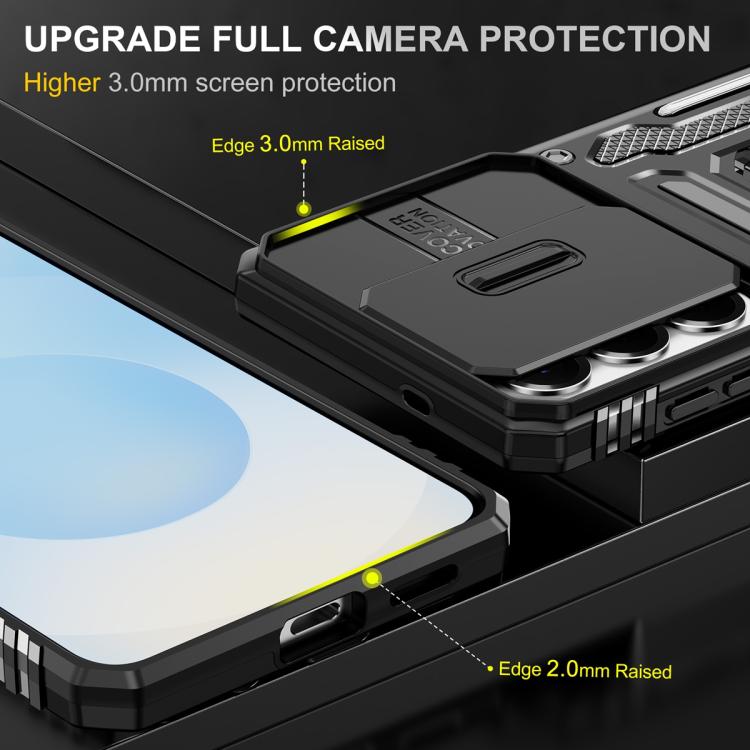 For Samsung Galaxy S26 5G Armor PC Hybrid TPU Camera Shield Phone Case
