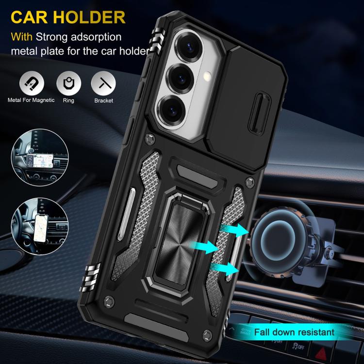For Samsung Galaxy S26 5G Armor PC Hybrid TPU Camera Shield Phone Case