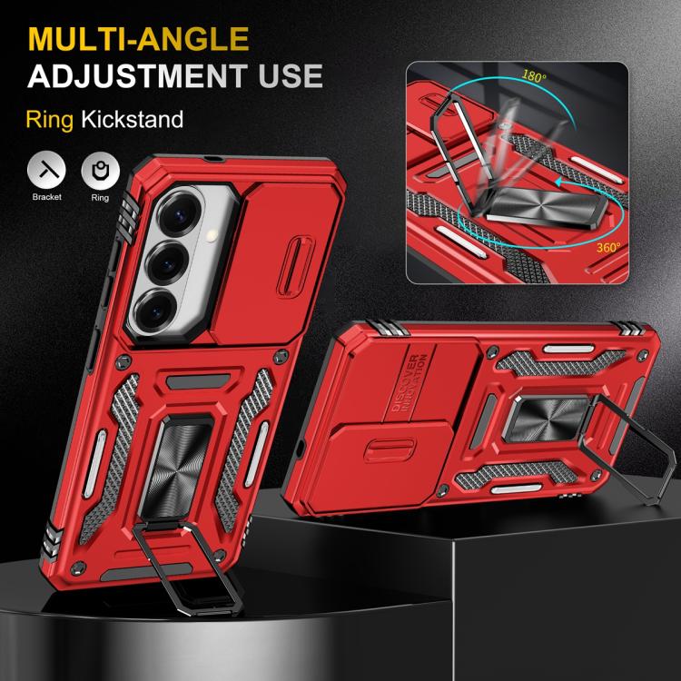 For Samsung Galaxy S26 5G Armor PC Hybrid TPU Camera Shield Phone Case
