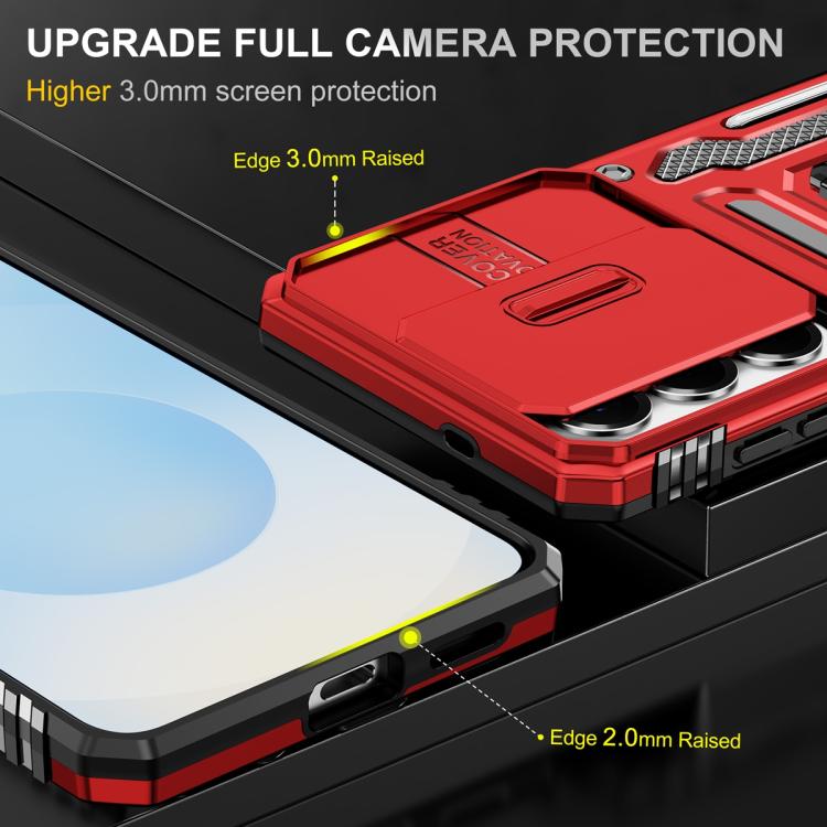 For Samsung Galaxy S26 5G Armor PC Hybrid TPU Camera Shield Phone Case