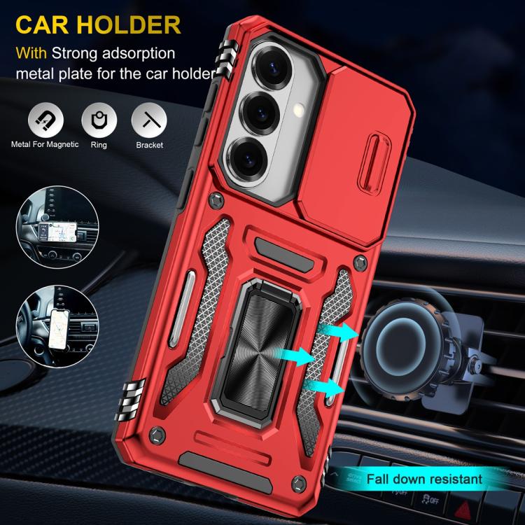 For Samsung Galaxy S26 5G Armor PC Hybrid TPU Camera Shield Phone Case