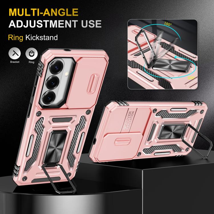 For Samsung Galaxy S26 5G Armor PC Hybrid TPU Camera Shield Phone Case