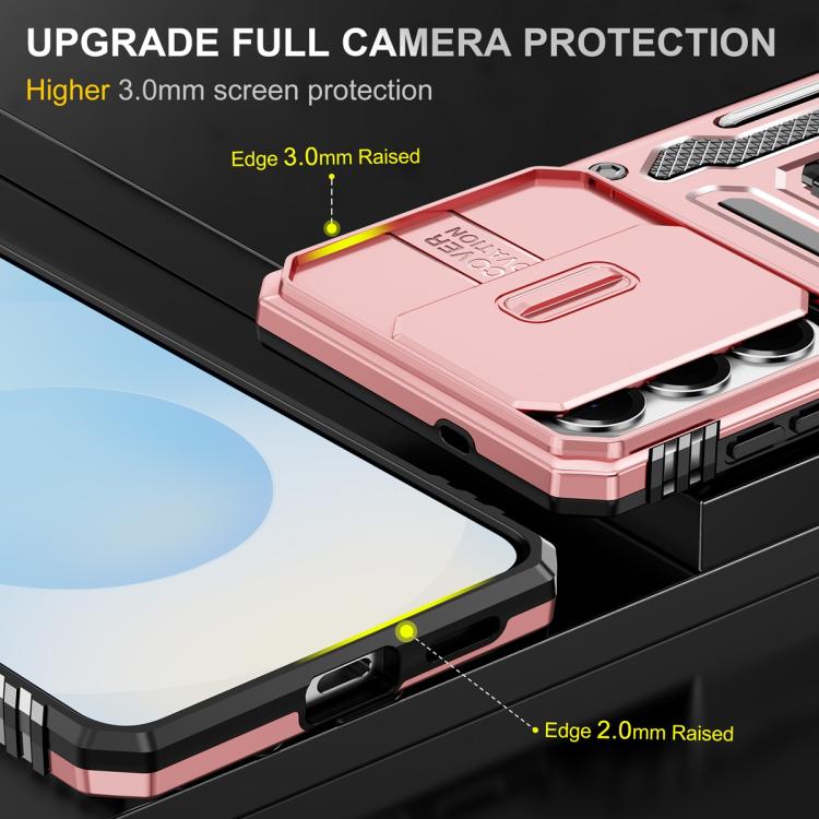 For Samsung Galaxy S26 5G Armor PC Hybrid TPU Camera Shield Phone Case