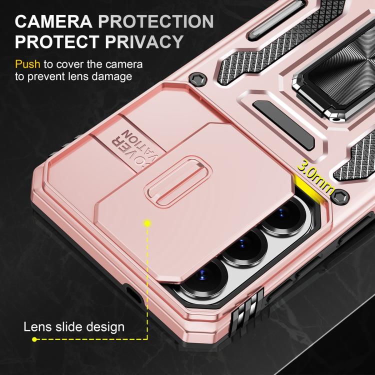 For Samsung Galaxy S26 5G Armor PC Hybrid TPU Camera Shield Phone Case