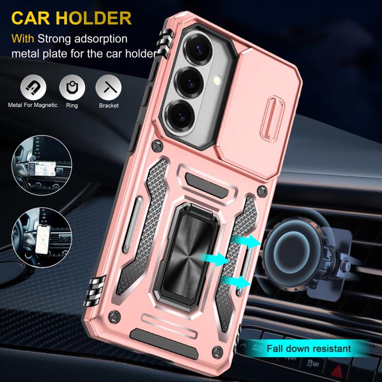 For Samsung Galaxy S26 5G Armor PC Hybrid TPU Camera Shield Phone Case
