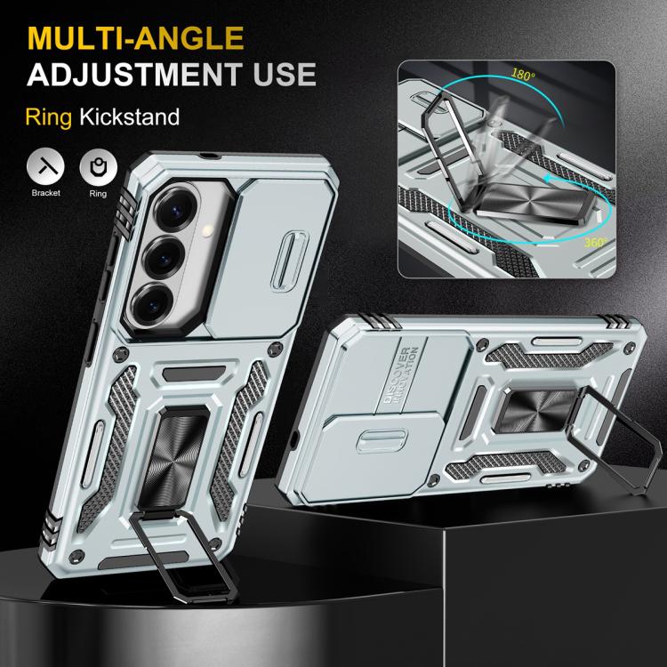 For Samsung Galaxy S26 5G Armor PC Hybrid TPU Camera Shield Phone Case