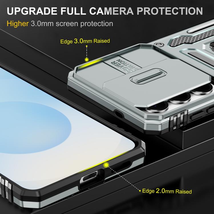 For Samsung Galaxy S26 5G Armor PC Hybrid TPU Camera Shield Phone Case