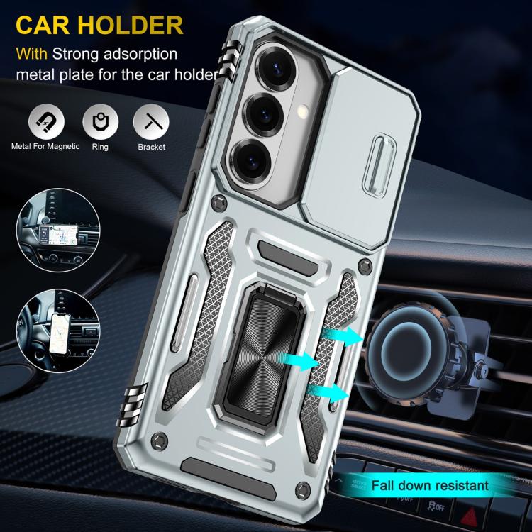 For Samsung Galaxy S26 5G Armor PC Hybrid TPU Camera Shield Phone Case