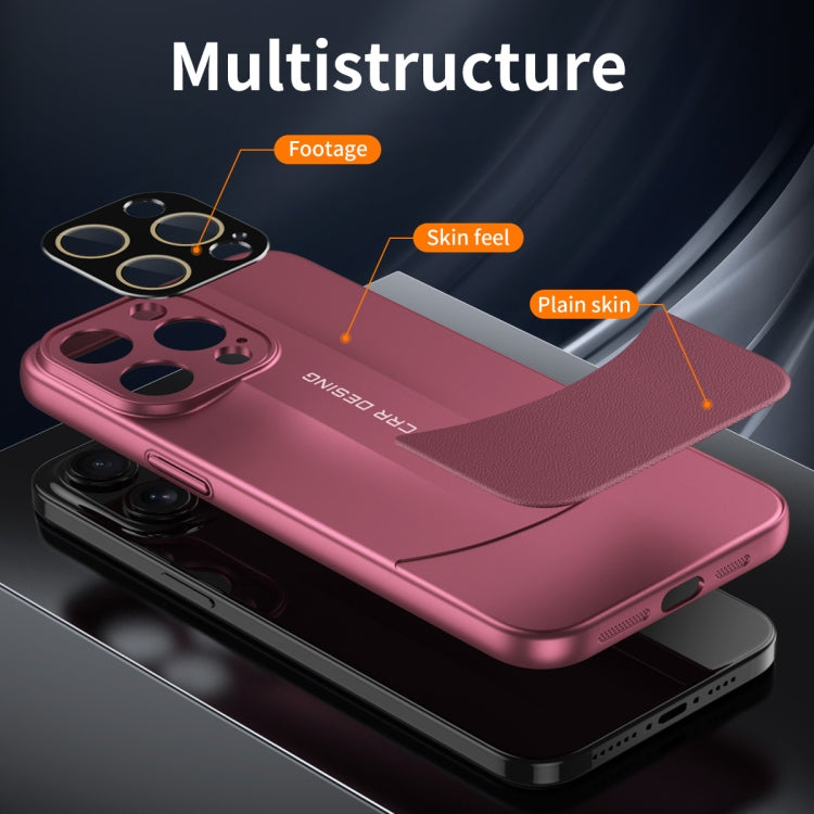 For iPhone 11 Vegetarian Leather Series Skin Feel Full Coverage Phone Case