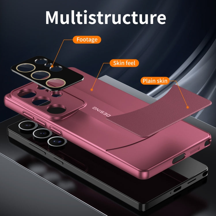 For Samsung Galaxy S23 5G Vegetarian Leather Series Skin Feel Full Coverage Phone Case