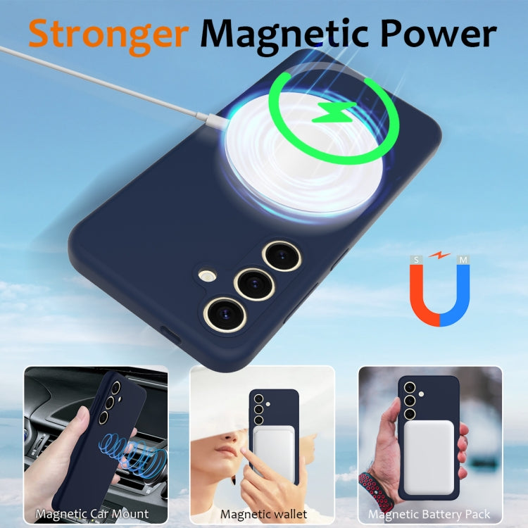 For Samsung Galaxy S24 FE 5G Shockproof Silicone Magsafe Phone Case