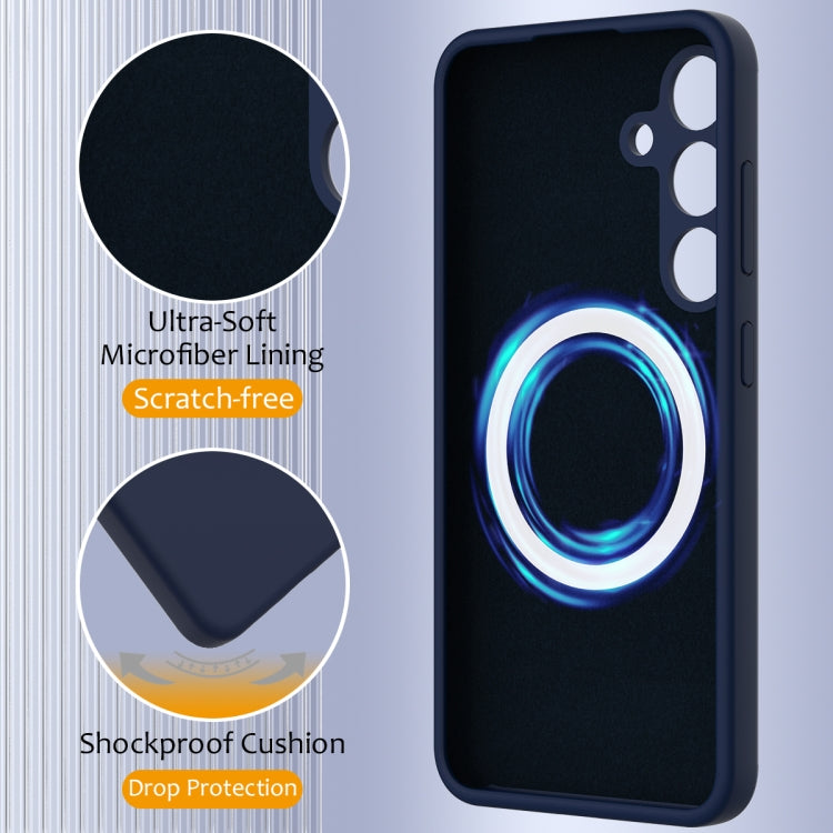 For Samsung Galaxy S24 FE 5G Shockproof Silicone Magsafe Phone Case