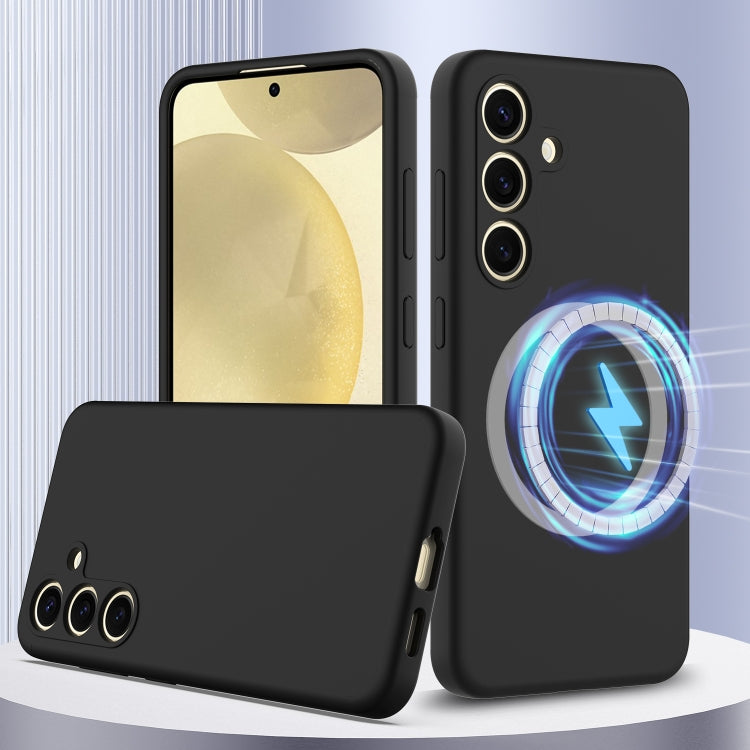For Samsung Galaxy S24 FE 5G Shockproof Silicone Magsafe Phone Case