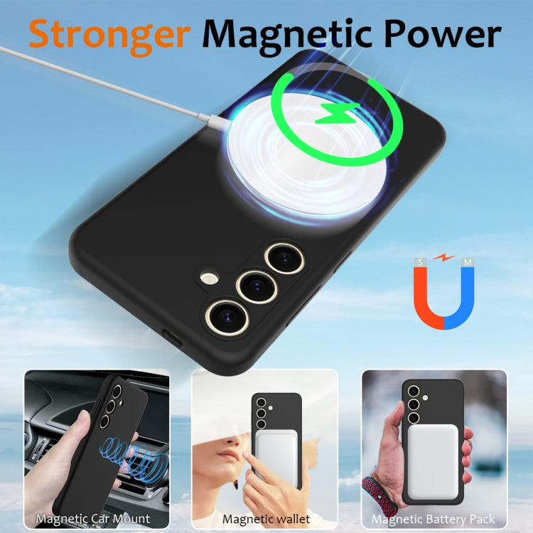 For Samsung Galaxy S24 FE 5G Shockproof Silicone Magsafe Phone Case