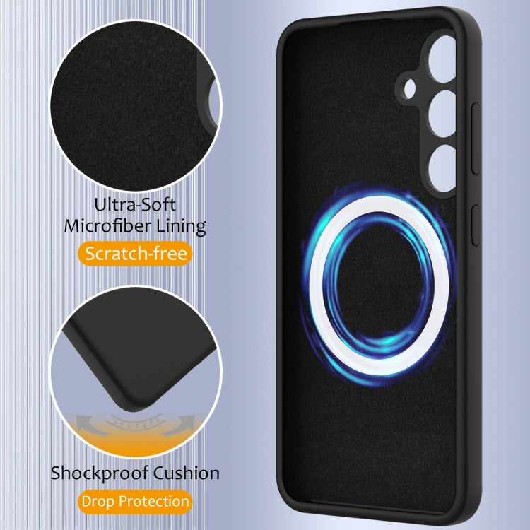 For Samsung Galaxy S24 FE 5G Shockproof Silicone Magsafe Phone Case
