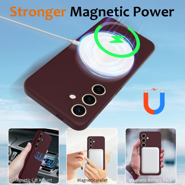 For Samsung Galaxy S24 FE 5G Shockproof Silicone Magsafe Phone Case
