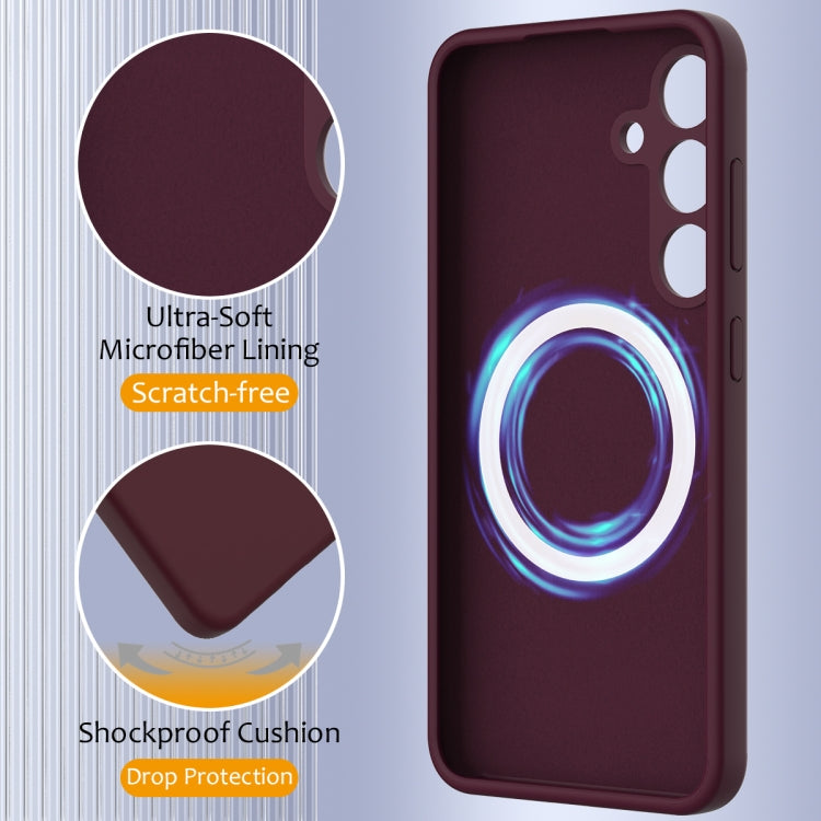 For Samsung Galaxy S24 FE 5G Shockproof Silicone Magsafe Phone Case